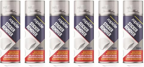 6 x Sticky Stuff Remove Sticker Remover, Adhesive Remover Spray, Gum, Goo, Tag, Tape Adhesive Remover Spray 250ml