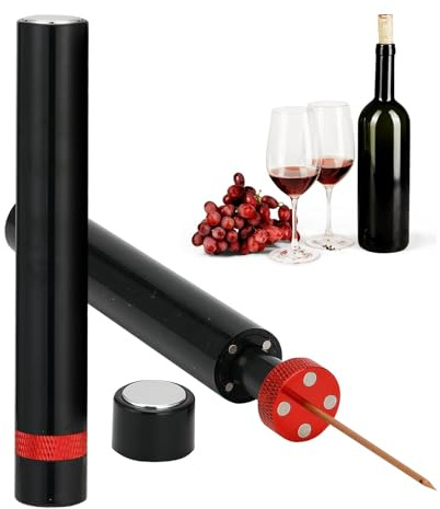 Tire Bouchon, Tire-Bouchon à Pression d'air 7S Cork Pops Out, Protecteur Portable Ouvre Bouteille Vin Rouge Outils avec Pompe à Air, pour Maison Restaurant Cadeau et Sommelier Amateurs de Vin Noel