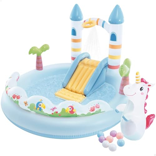 Intex Unicorn Castle Play Center 56148NP (gonfiato, 196 x 178 x 127 cm)