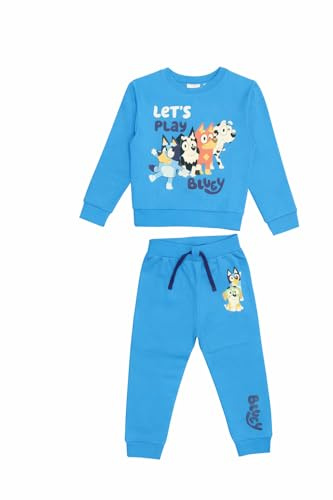Bluey, Boys Tracksuit Let's Play, Blue, Age 2-3 Years