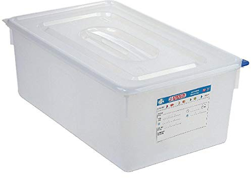 Araven RBD-DL984 1/1 GN - Contenitore per alimenti, 28 litri, 200 x 530 x 325 mm, confezione da 4