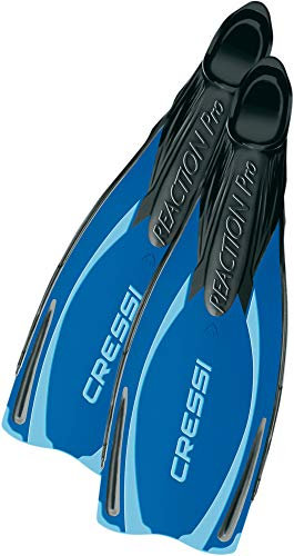 Cressi Reaction Pro Tauchflossen, blau, 8.5/9.5 | US Lady 9.5/10.5 | EU 40/41
