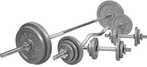 GORILLA SPORTS® Hantelset 108 kg mit Langhantel, SZ-Stange und Kurzhanteln
