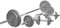 GORILLA SPORTS® Hantelset 108kg - SZ Curlstange 120cm, Langhantel 170cm, Kurzhanteln 30mm, Gewichte 6x1,25kg, 6x2,5kg, 2x5kg, 2x10kg, 2x15kg, Feder/Sternverschlüsse, Gusseisen - Hantel Set