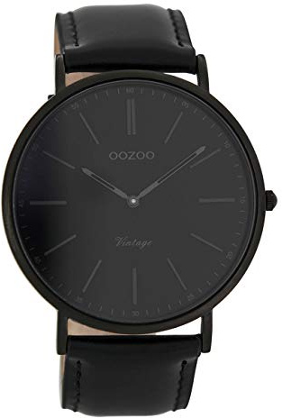 Oozoo Unisex-Uhr Datum Quarz mit Lederarmband – C7301