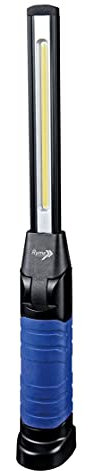 Ryme Automotive - Lampada da lavoro LED con batteria ricaricabile al litio ad alta potenza 600 lumen FIT torcia da officina meccanica 6 W COB LED / 3 W SMD LED