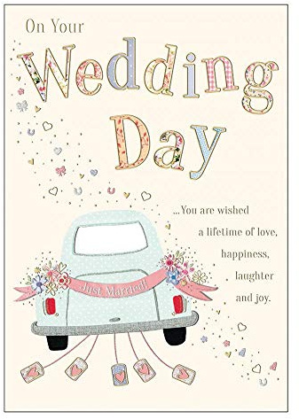 Piccadilly Greetings Traditional Wedding Card Wedding - 9 x 6 inches