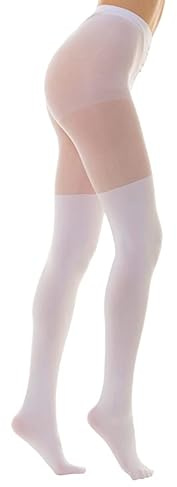 Gi&Gi tights for women patterned,Women’s 40.120 denier over-knee effect tights (UK, Alpha, S, M, Regular, Regular, White)
