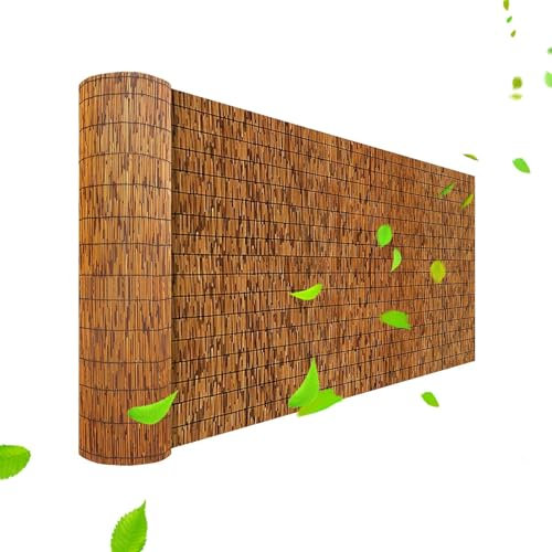 YYDPSHH Brauner Schilfrohrmatte, Sichtschutz, Natürlicher Bambusmatte, Sichtschutzzaun, Robuste Gerade, Pool/Garten/Terrasse/Balkon/Hinterhof/Dach 80 90 100 140 150 160cm Hoch