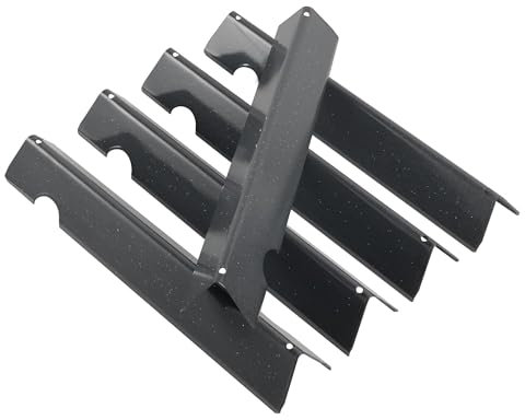 66032 Flavorizer Bars für Weber GS4 Genesis II&LX 300 Series,Genesis II E-310 S-310 E-330 E-335 S-335 Grill,66795 43,4CM Porzellanemaille Aromaschienen für Weber Genesis GS4 E/S 340,Hitzeschild Ersatz