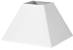 Pantalla Piramide Mezzo E27 Blanco 25dx11dx18h Tejido Popelin