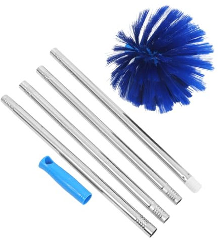 GARVALON Spolverino Per Soffitti Spazzola Per Ragnatele Con Asta Prolunga Regolabile Accessori Per Pulizia Interni Ed Esterni Rimozione Polvere e Ragnatele in Aree Difficili Da Raggiungere