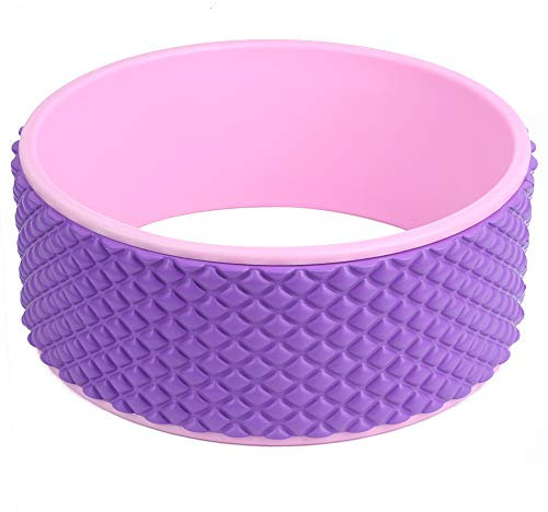 NYSUZHOUJI Yoga-Rad, Rückenschmerzen, Massagerolle, Dehnung, rosafarben, rot, für Fitness-Übungen, Yoga