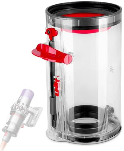 Transparent dammuppsamlare kruka för Dyson V10 SV12 SV13 SV27 dammbehållare, för Dyson dammsugare tillbehör reservdelar fastsättning, dammsugarhink för Dyson dammsugare reservdelar