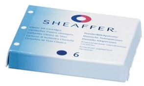 Sheaffer 96223 - Cartuchos de tinta de recambio para pluma estilográfica, color azul