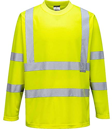 Portwest Hi-Vis Long Sleeved T-Shirt, Size: XL, Colour: Yellow, S178YERXL