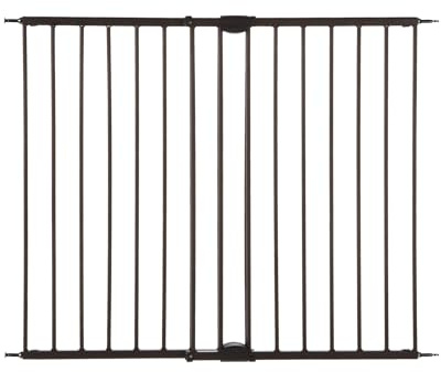 MyPet Windsor Walk Thru Pet Gate: 28.68 - 47.85 Wide Dog Gate. Hardware Mount, Dog Gates for The House, Cat Gate for Doorway. 31 Tall, Matte Bronze