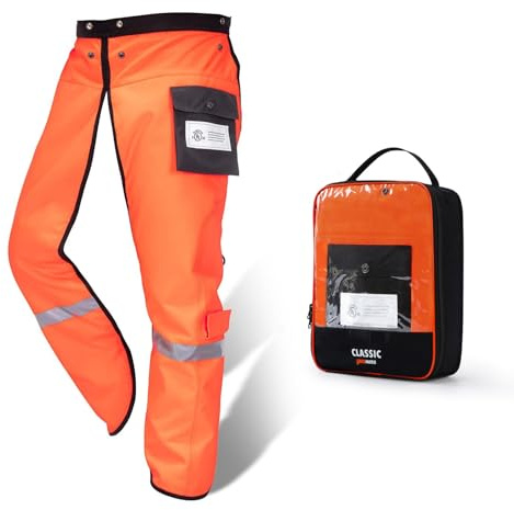 YARDMARIS Chainsaw Chaps Technical 8 Layers Chainsaw Pants Class B for Chainsaw Users