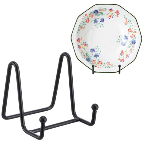 Gjinxi Picture Stands for Display, 3 Inch Metal Plate Holders for Displaying, Decorative Plate Stand, Plate Holder Display Stand, Picture Frame Stand, Plate Display Stands for Book Photo Collectibles