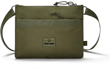 Johnny Urban Umhängetasche Herren & Damen Grün - Drew - Kleine Messenger Bag Zum Umhängen - Flache Sacoche für Stadt, Reise, Konzert, Festival - Wasserabweisend