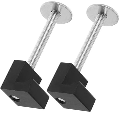 Ciieeo 2pcs Tool Box Clip Aluminum j Mounting Kit Tie Down Clamps for Truck Tool Box Storage Hooks Black Hook