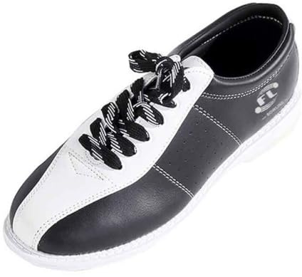 VEACAM Scarpe da Bocce da Bocce Indoor di Grandi Dimensioni da Uomo e Donna, Scarpe da Bowling con Lacci e Ammortizzazione Scarpe Sportive,Bianca,43 EU