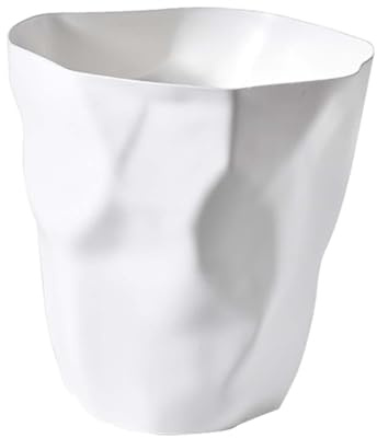 SiaBiced Basurero Moderno sin Tapa de PP Resistente a Humedad y Fácil de Limpiar para Cocina Baño y Habitación Infantil, 24.5 Cm X 25 Cm