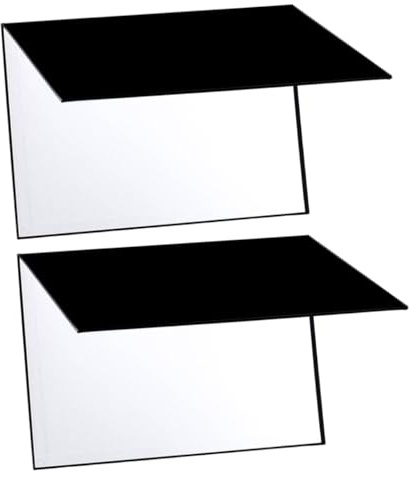 CONGARTENO Riflettore per Fotografia Formato A4 2 Pezzi in Cartone Pieghevole Pannello Riflettente Luce per Illuminazione Ombre Studio Fotografico