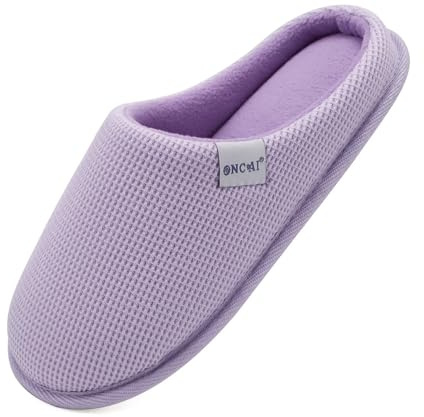 ONCAI Zapatillas Casa Mujer Espuma de Memoria Algodón Pantuflas para Invierno Peludo Faux Fur Imitación Forro de Sintética Suela de Goma Antideslizante EU Talla 36-43