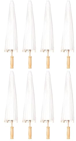 Waoclowr 8 stycken papperssoler för bröllop, festgåvor, 60 cm, -paraplyer för bordsdekorationer på brudfester, fotorekvisita