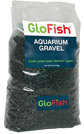 Glofish Aquarium Gravel, Solid Black, 5-Pound Bag