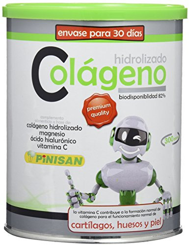 PINISAN - Colágeno Hidrolizado en Polvo 300 g | Con Ácido Hialurónico, Magnesio y Vitamina C | Apoyo para Cartílagos, Huesos y Piel