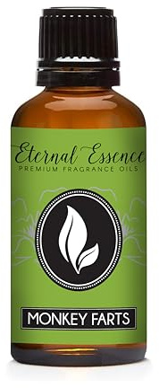 Eternal Essence Oils Monkey Farts 30ml Premium Fragrance Oil - for Candle, Soap Making, Aromatherapy, Diffusers, Home Care, & Humidifiers
