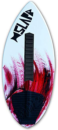 USA Made Slapfish Skimboard - Fiberglass & Carbon - Riders up to 200 lbs - 48 with Traction Deck Grip - Kids & Adults - 4 Colors (Red + Arch)