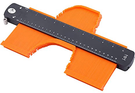 TOPWAY Jauge de Contour 10/250mm Copieur de Contour avec Serrure Réglable Copieur de Forme Marquage, Irrégulier Outil de Duplicateur de Contour pour Mesures de Bois Carreaux