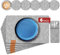 shinfly Tischsets Abwaschbar Platzsets aus Filz 18er Set, Abwischbar Tischsets, Hitzebeständig rutschfest Platzdeckchen mit Untersetzer, BestecksäCken für Küche, Speisetisch, 44x31cm 【Hellgrau】