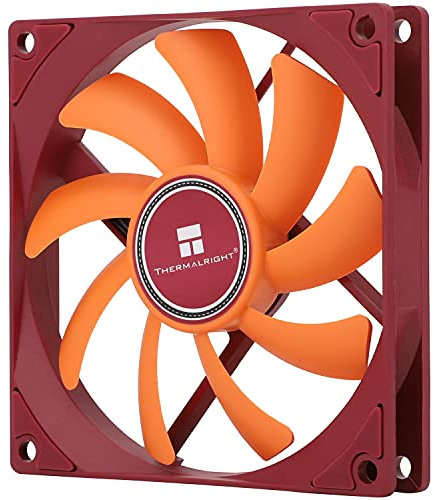 Thermalright TL-9015R - Ventola per CPU per computer, silenziosa 4 pin PWM, ventola di raffreddamento Slimline da 15 mm, velocità 2700 RPM, ventola di raffreddamento CPU da 90 mm