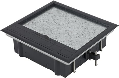 Presa da pavimento per serbatoio da pavimento, 4/6/8 scomparti, prese a pavimento, prese da incasso, inserti opzionali per montaggio fai da te (medio)