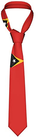 Business Krawatte Osttimor-Flaggenland, Krawattenschal Schmutzabweisend Arbeit Krawatten Formelle Krawatte Für Herren Büro Festliche