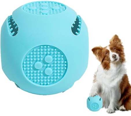 Tratta palla da erogazione, palla da alimentazione per cani | Palla da giocattolo da cucciolo di cucciolo anti soffocamento - Cane portatile masticare teether per erogazione di cibo, pulizia dei denti
