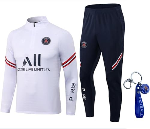 Uniforme De Fútbol De Manga Larga De París, Traje De Competición De Primavera Y Otoño, Uniforme De Fútbol Unisex para Hombre para Entrenamiento, Paris Chándales De Fútbol para Hombre (Colore 3,XL)