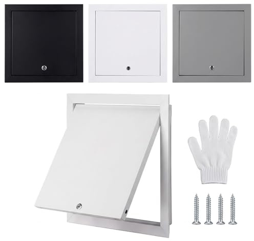Underhållspanel för vägg och tak med lås 30 x 50/60/40 cm lätt att injicera perfekt för HVAC och VVS vit (350 x 550 mm)