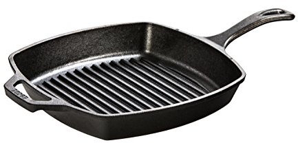 Lodge Pfanne Grillpfanne L8SGP3 eckig, mit Stiel und Griff