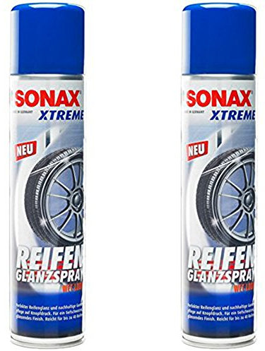 2x 400ml SONAX XTREME REIFENGLANZSPRAY WET LOOK REIFENSPRAY REIFEN PFLEGE