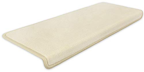 Kettelservice-Metzker® Stufenmatten Vorwerk Uni Einzeln und Sparset's Hellbeige 1 Stück Rechteckig