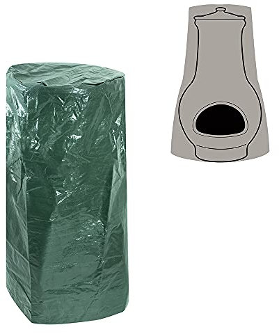 Green Bay Chimenea Cover, Waterproof, Anti-UV, Outdoor Garden Patio Heater Cover Green(Diameter: 39/62cm x Height: 102cm)