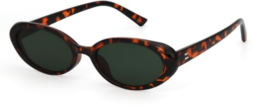 LHSDMOAT Occhiali da Sole Cat's Eye Retro Anni '70 Ovale - Unisex Stile Vintage per Guida e Viaggio, Lenti UV400 Protezione Occhi Moda Contemporanea