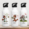 Trinkflasche Edelstahl Trinkbecher Tiere Reh Eule Elefant Fuchs Hase & Wunschnamen Silikonmundstück Strohhalm trk28 trk29 trk30 trk31 trk32 trk33 - ausgewählte Größe: *Trinkflasche mit 400ml*