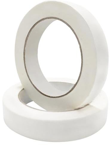 110 Yards Freezer Tape, Writable Surface, Low Temperature Resistance, Easy to Tear Removable No Residue Freezer Tape for Food Containers Refrigerator, Includes 2 Rolls, Each 0.79 Inch by 55 Yards