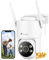 Ctronics 5MP Caméra de Surveillance WiFi Extérieure, IP Caméra WiFi 5GHz/2.4GHz, Détection Humain/Véhicule/Animaux avec Suivi Auto, Vision Nocturne Couleur 30m, Audio Bidirectionnel, PC/TF/Cloud/IP66
